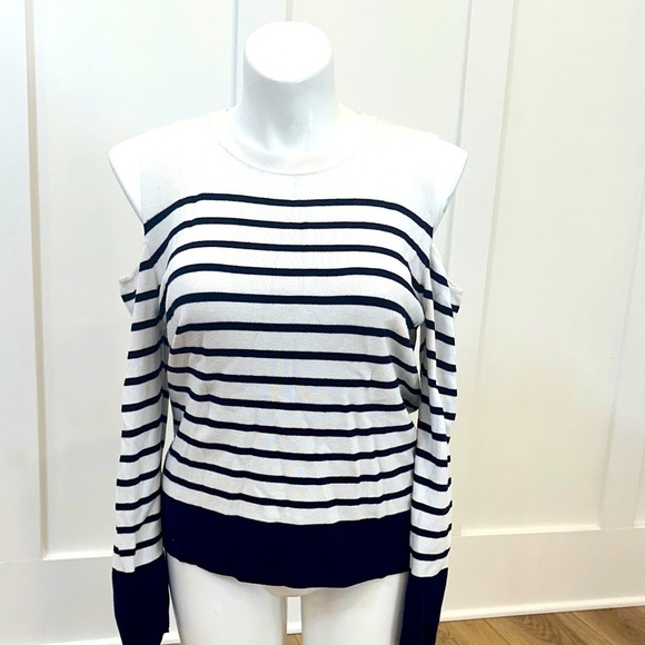 Tommy Hilfiger Sweaters - Tommy Hilfiger Plus Size Cold Shoulder Striped Sweater Size XXL
